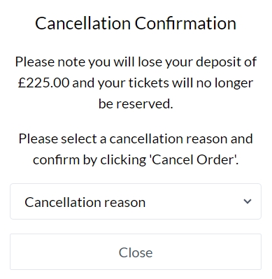 Cancellation Confirmation