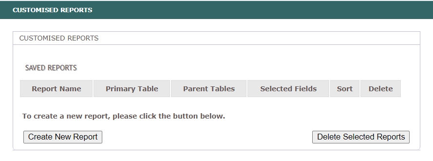 Customised Reports Main