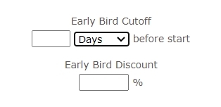 Early Bird Discount