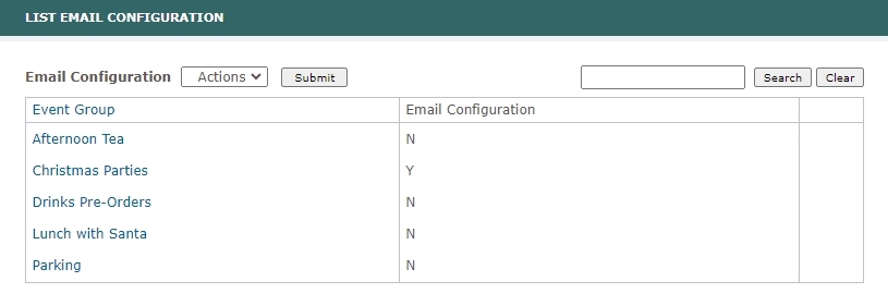 Email Configuration